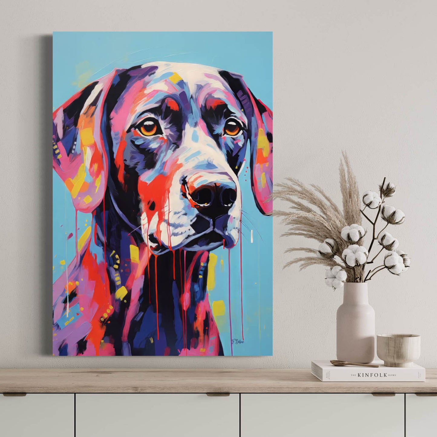 Coonhound Dog - Canvas Wall Art