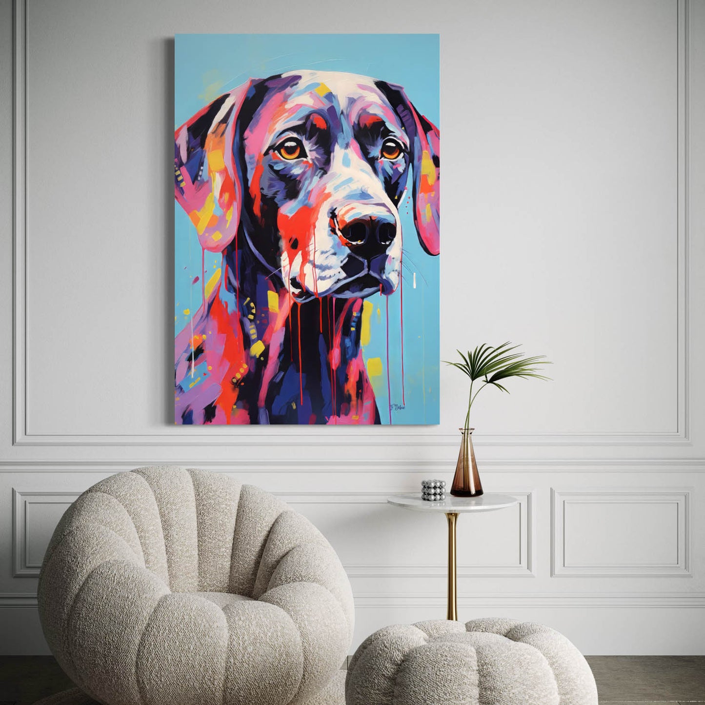 Coonhound Dog - Canvas Wall Art