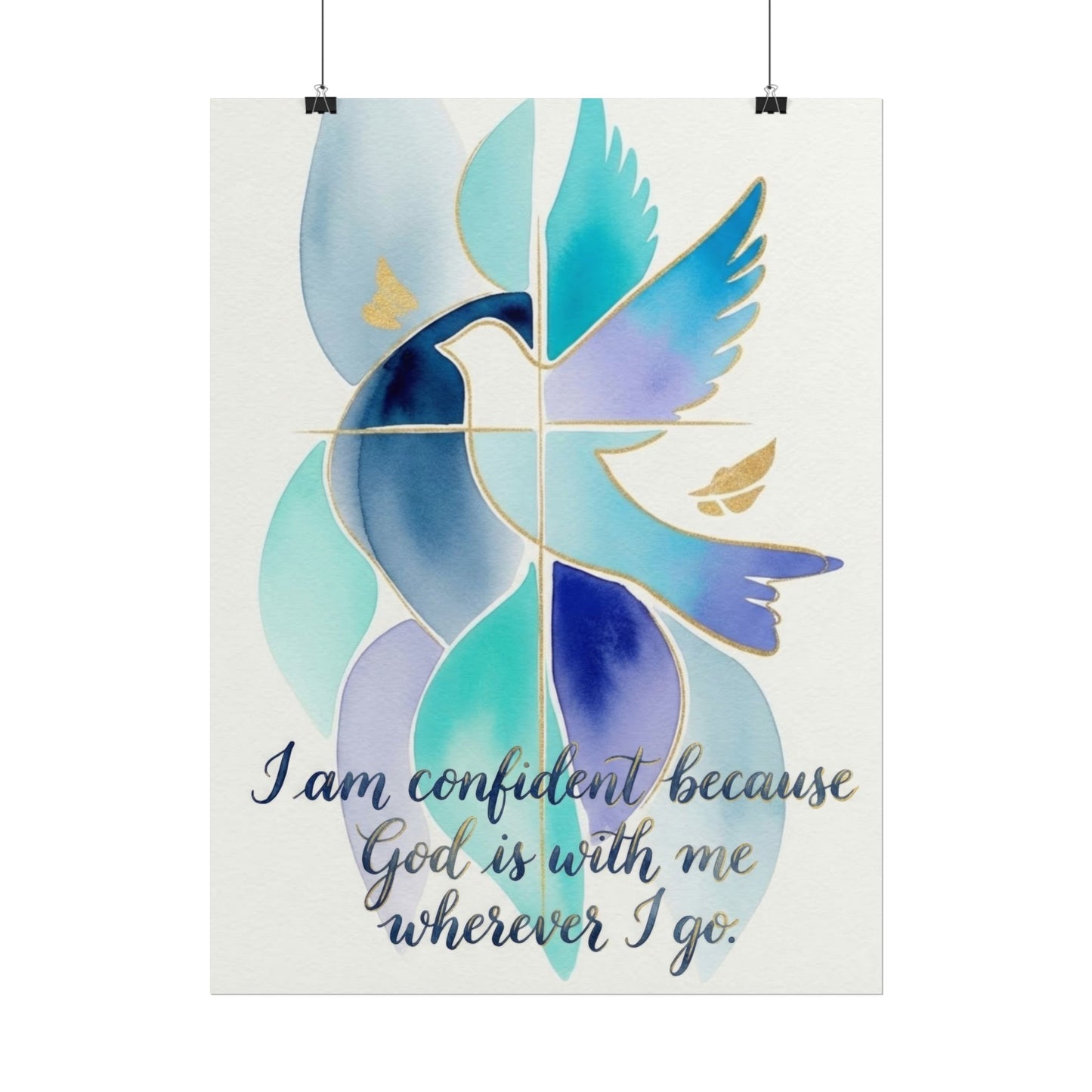 I Am Confident - Christian Art Print