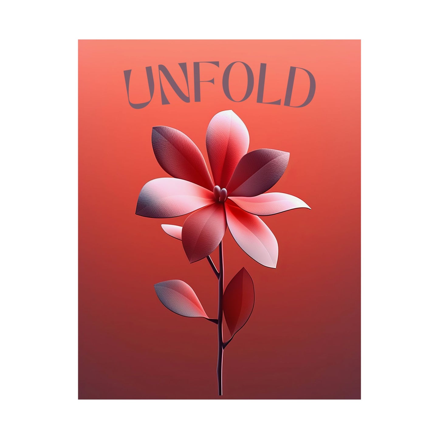 Unfold – Floral Art Print