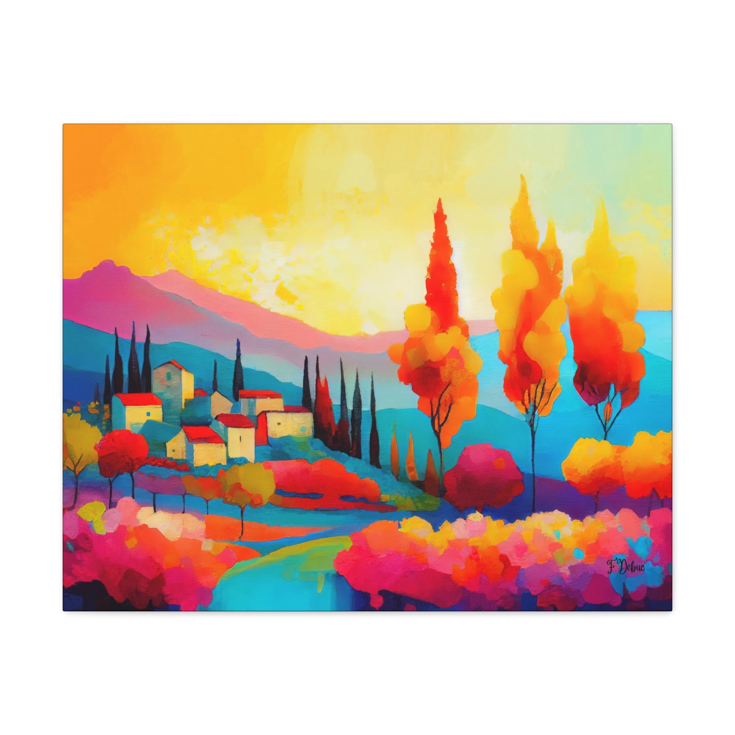 Chromatic Landscape - Canvas Wall Art