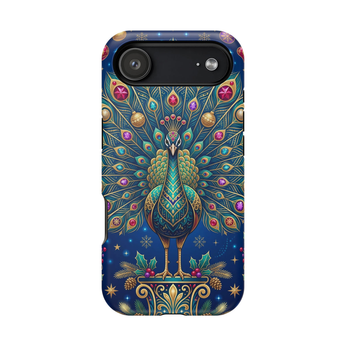 Christmas Peacock - Magnetic iPhone Case