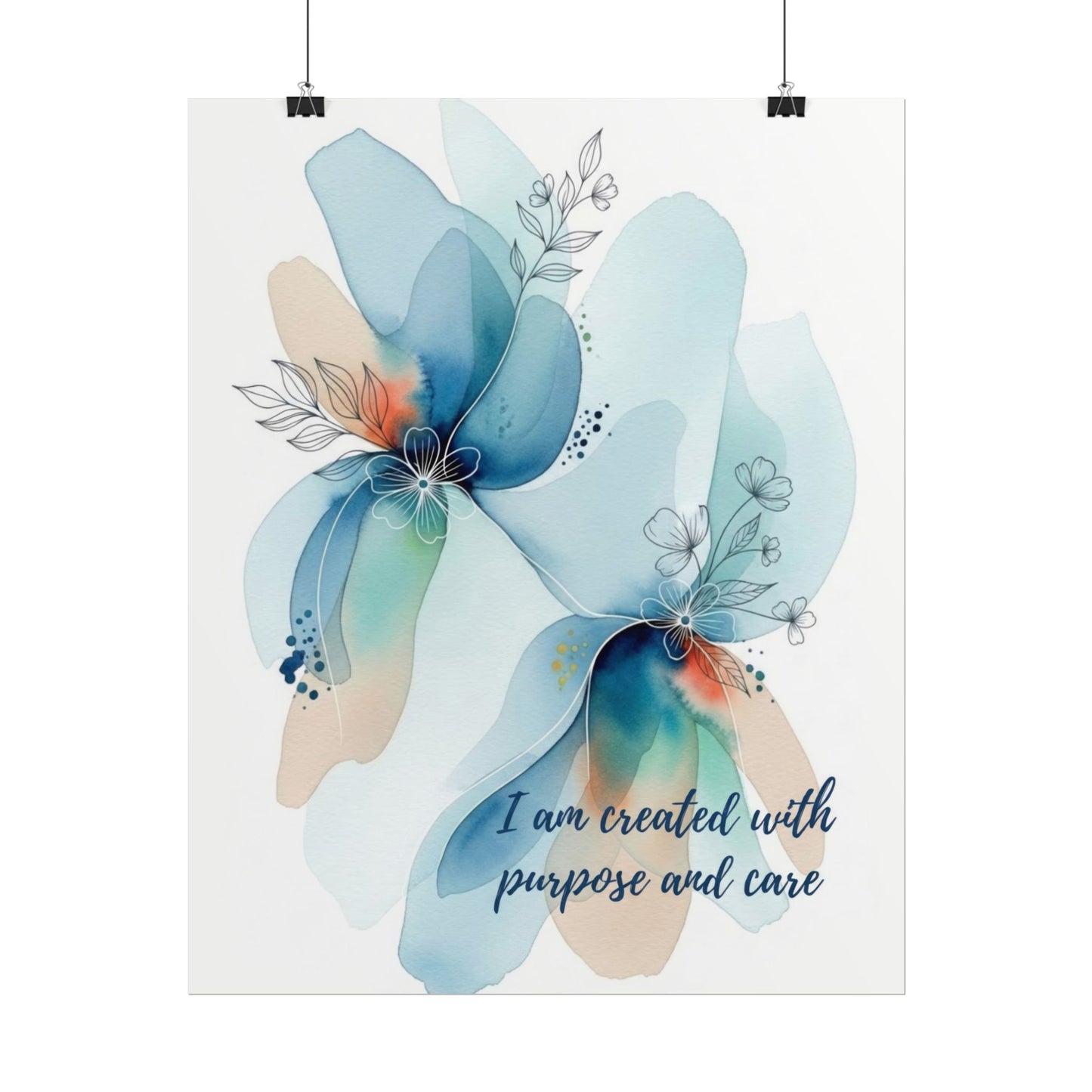 Created with Purpose - Christian Art Print