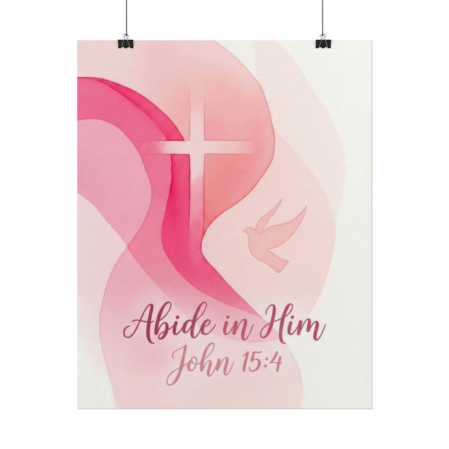 Abide in Him - Christian Art Print