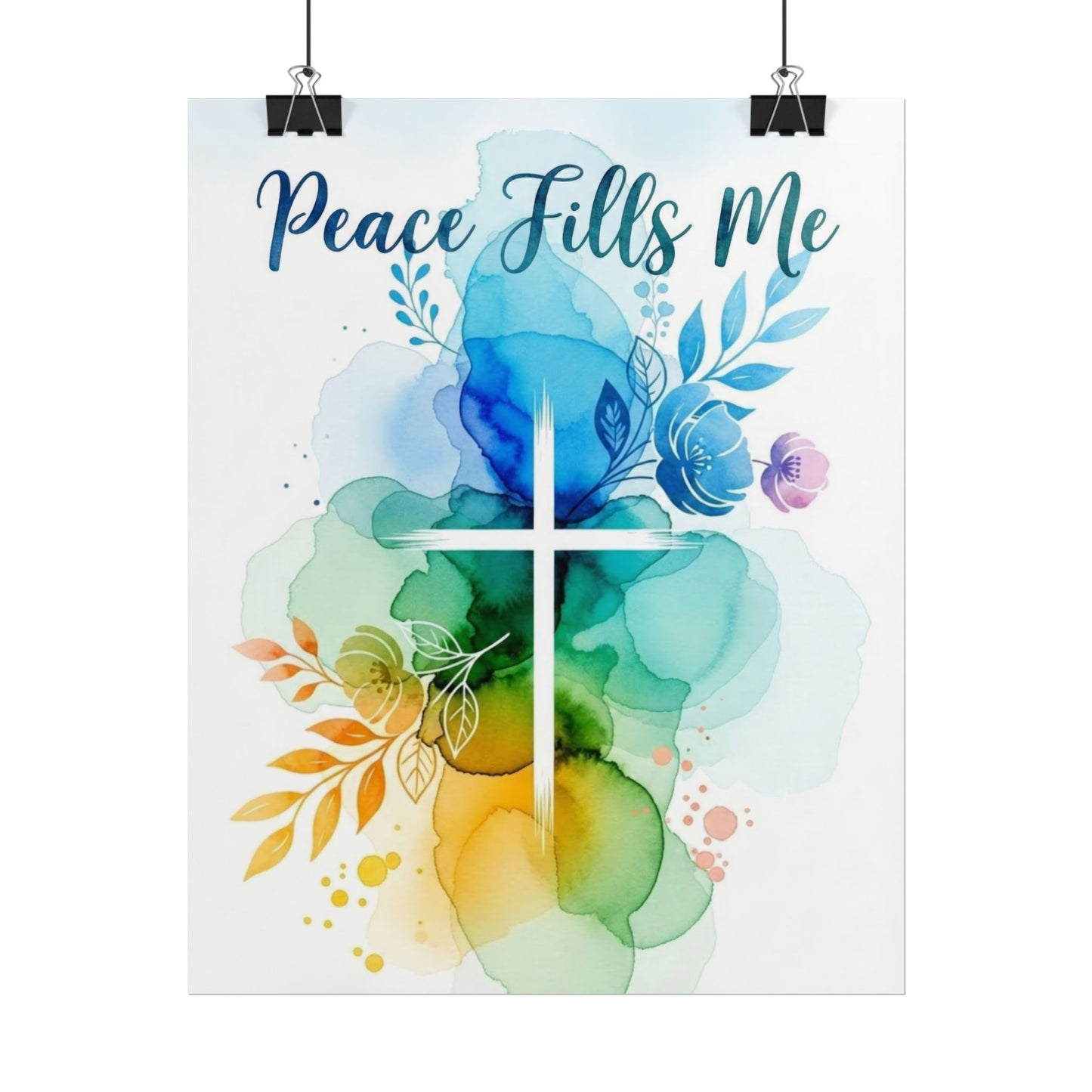 Peace Fills Me - Christian Art Print