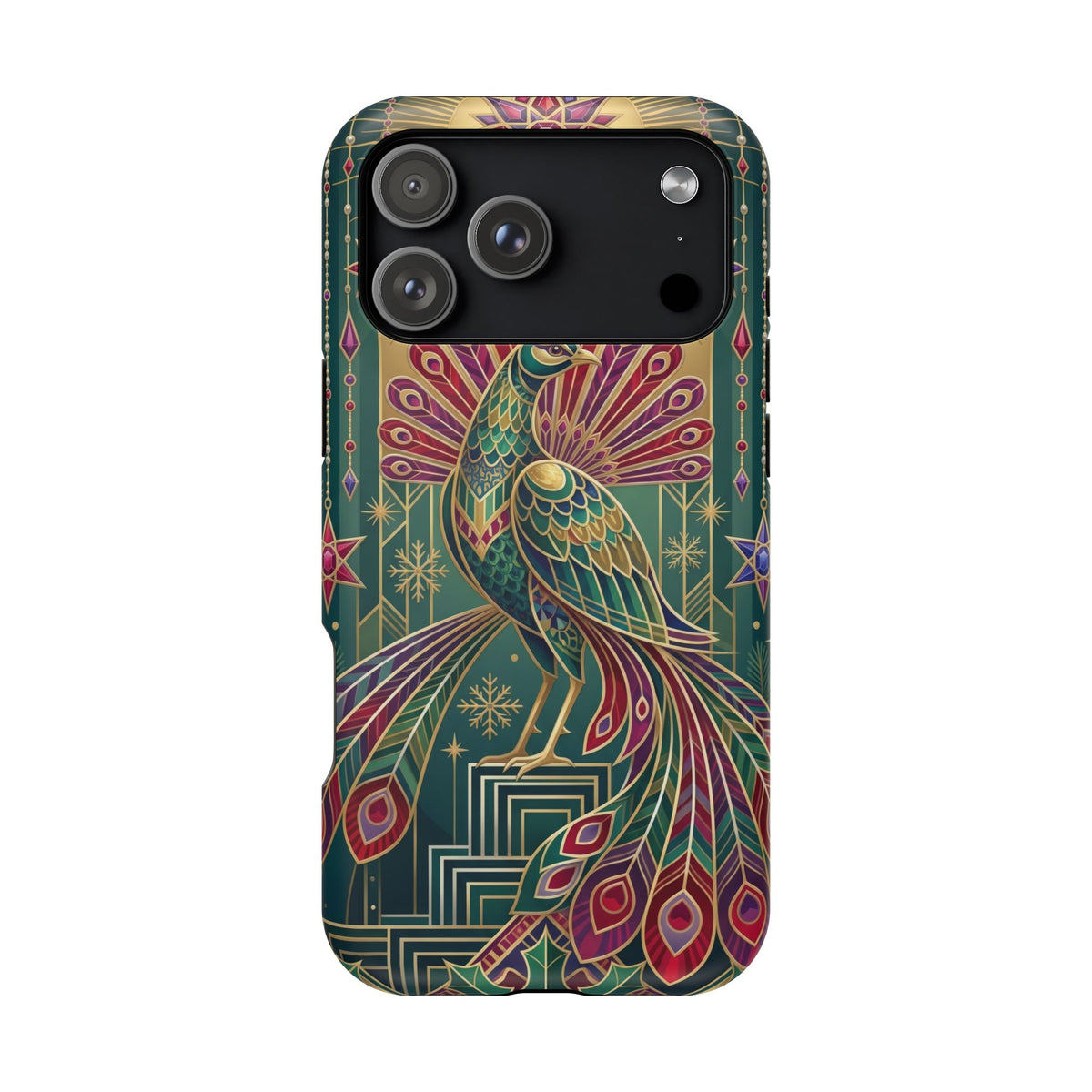Art Deco Peacock - Magnetic iPhone Case
