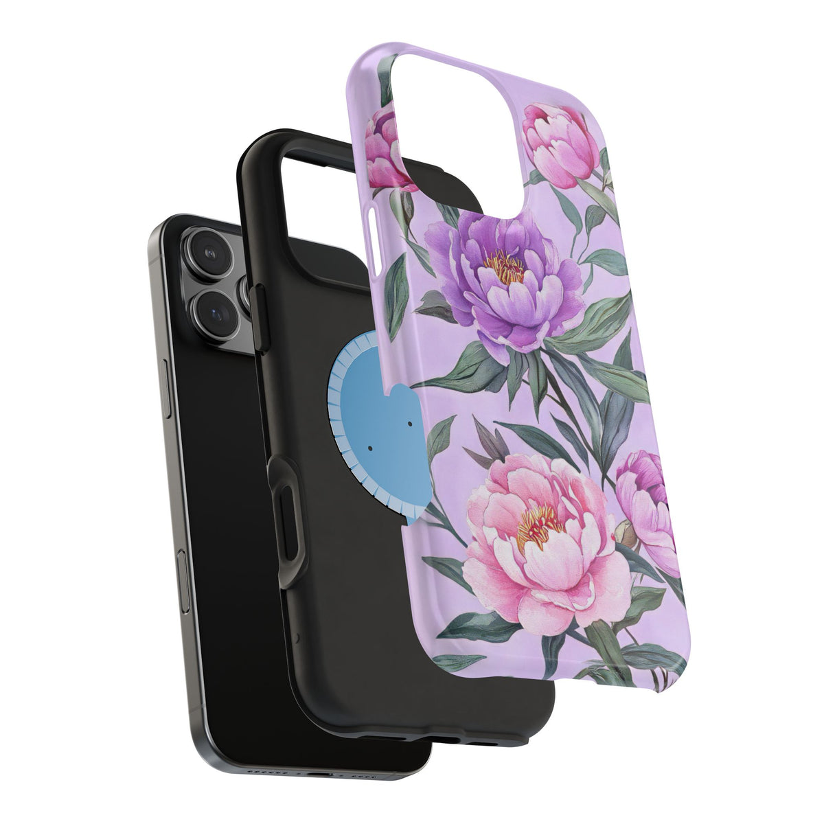 Lilac Peony - Magnetic iPhone Case