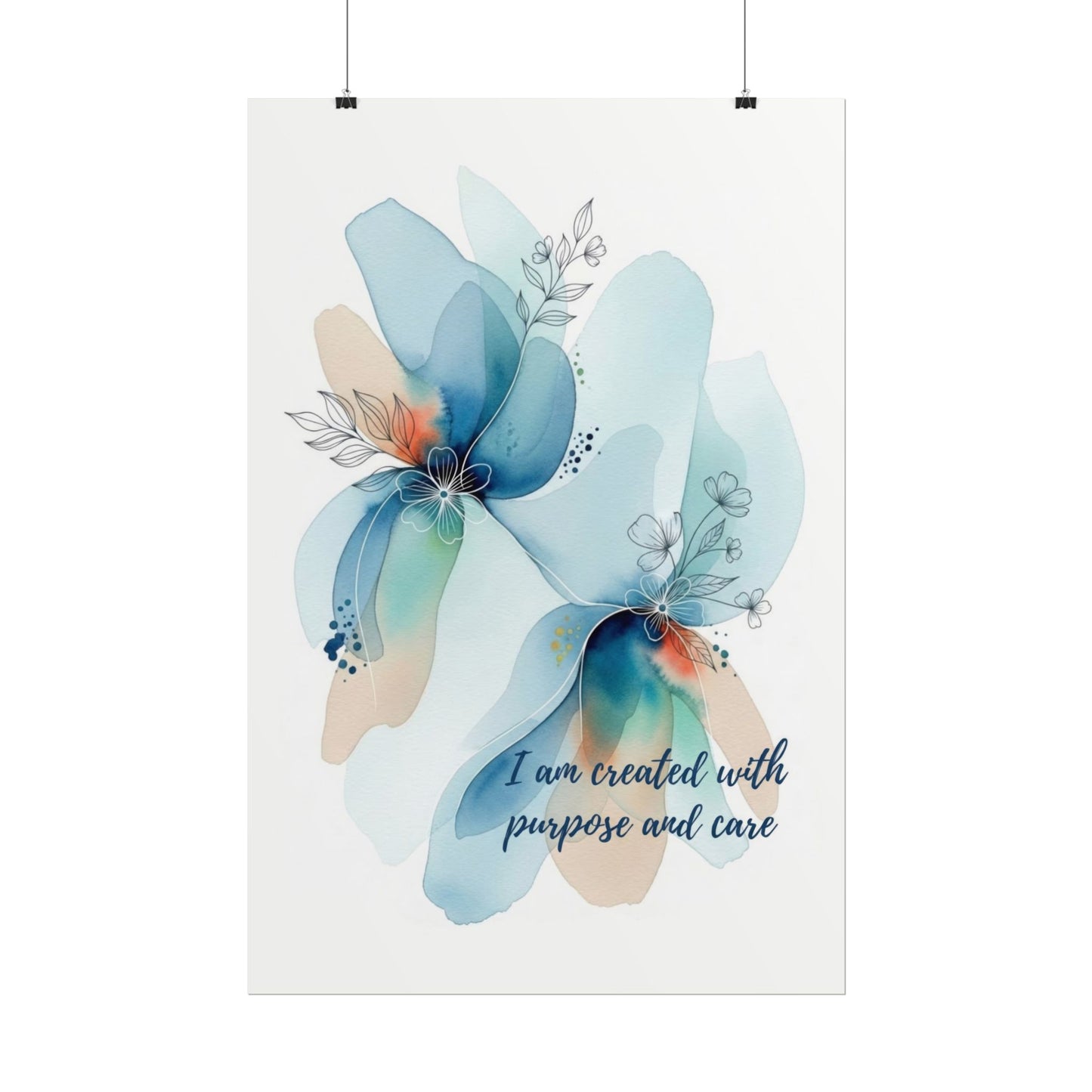 Created with Purpose - Christian Art Print