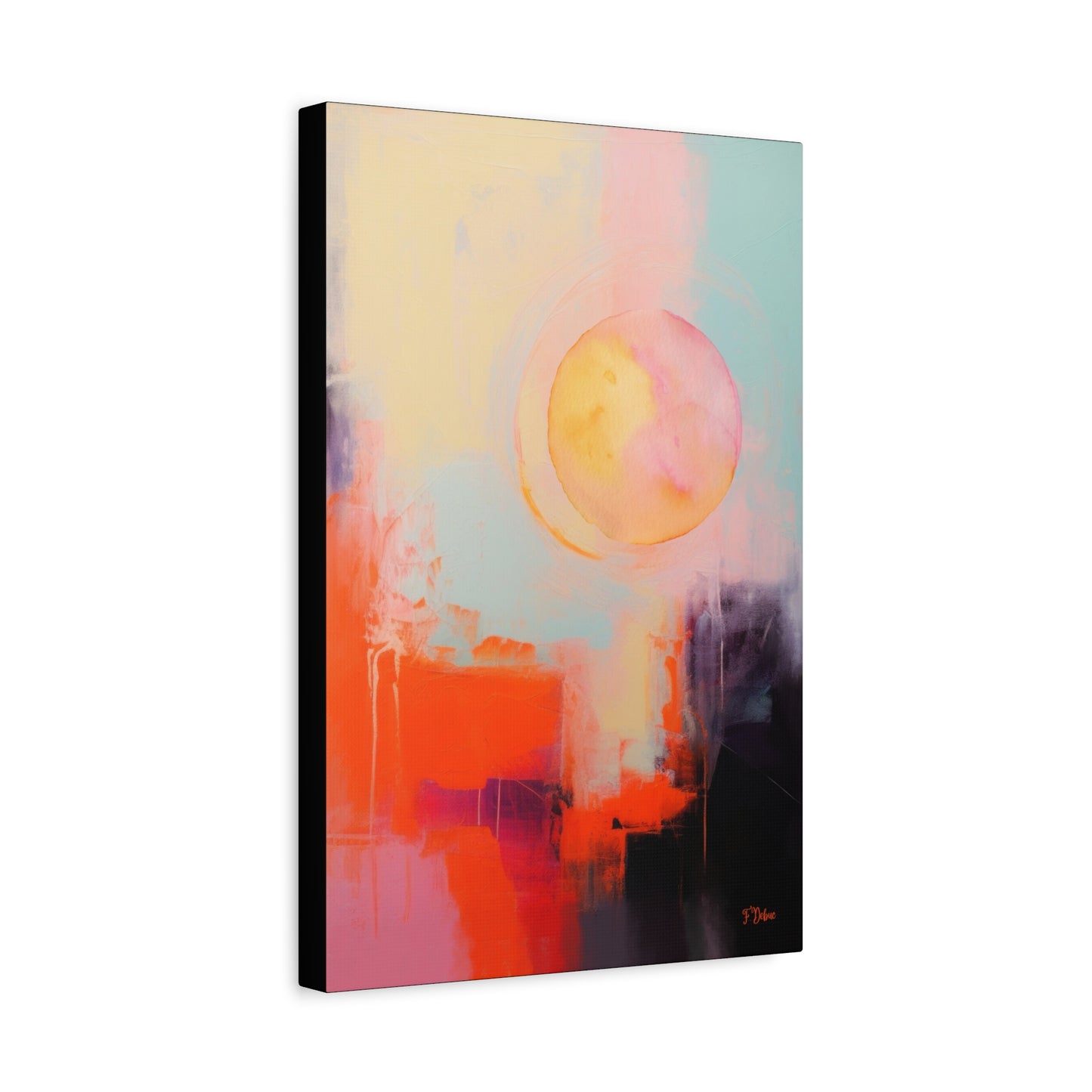 Fire Within – Expressionist Abstract Canvas