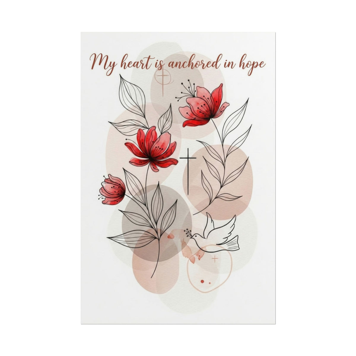 My Heart Is Anchored in Hope - Art Print