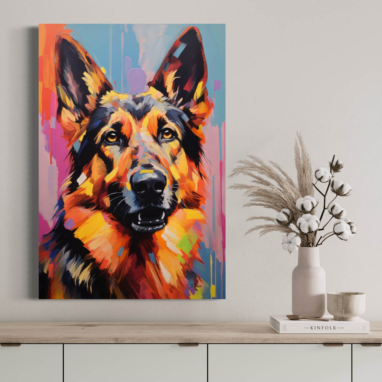 German Shepperd - Canvas Wall Art