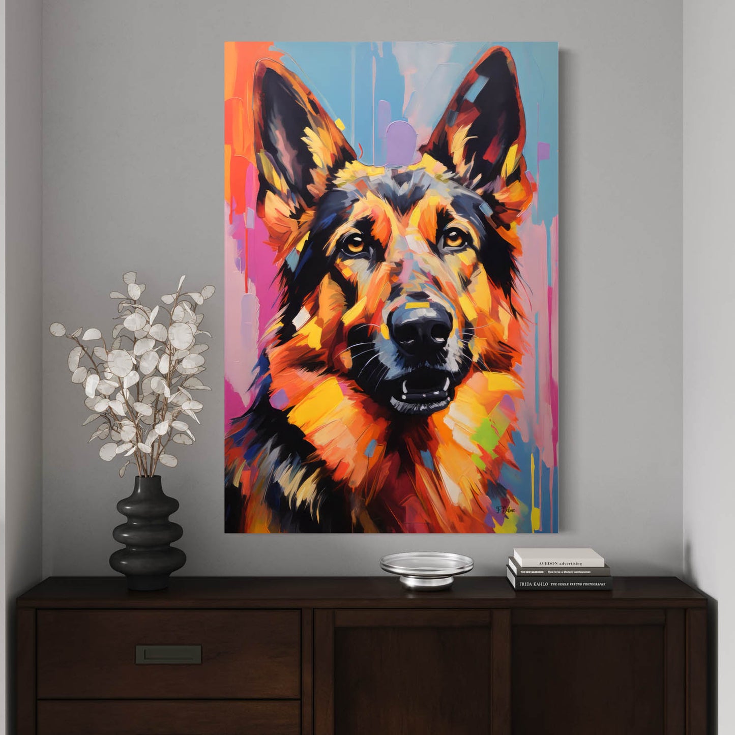 German Shepperd - Canvas Wall Art