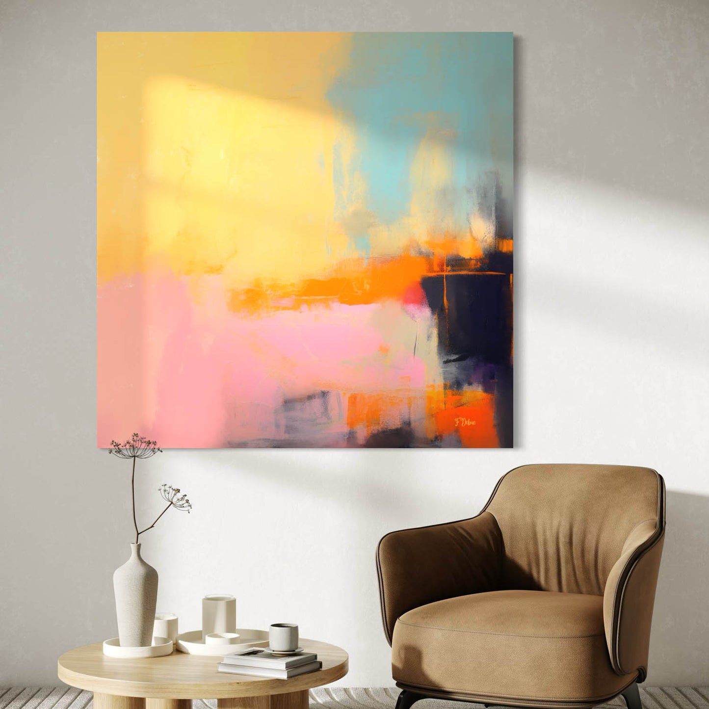 Yellow Symphony – Modern Abstract Painting