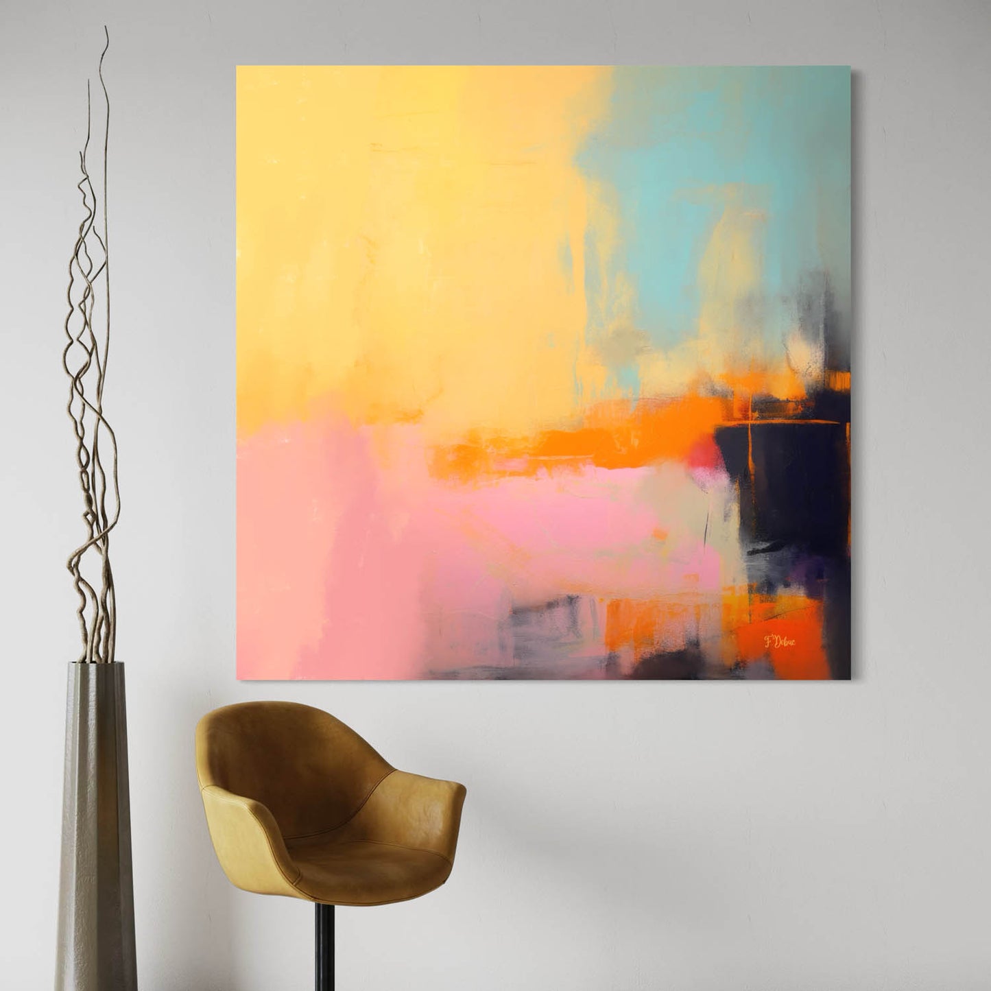 Yellow Symphony – Modern Abstract Painting