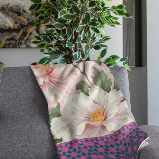 Floral Grace Throw Blanket