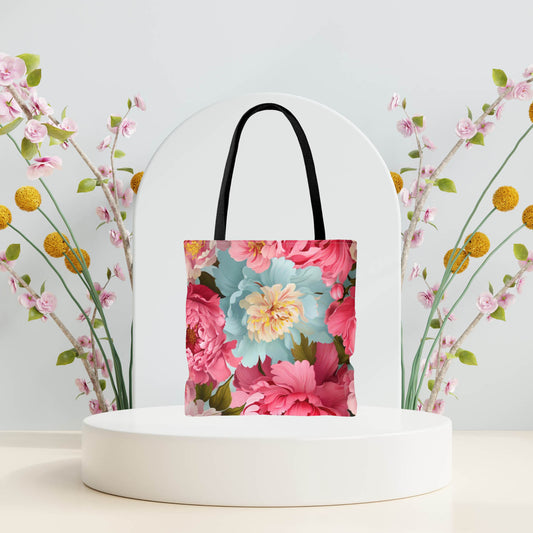 Playful Floral Tote Bag
