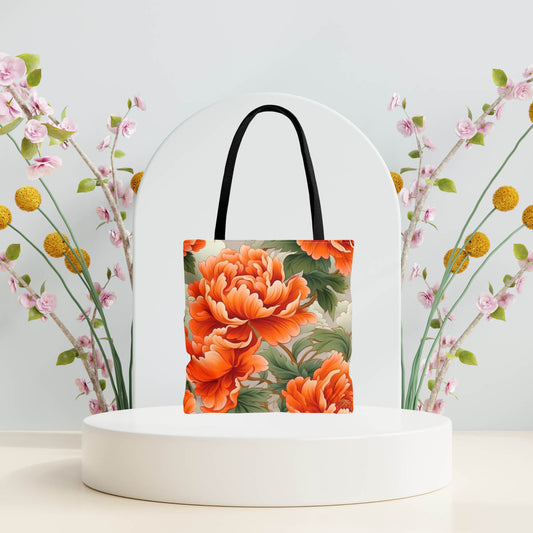 Retro Inspired Floral Tote Bag
