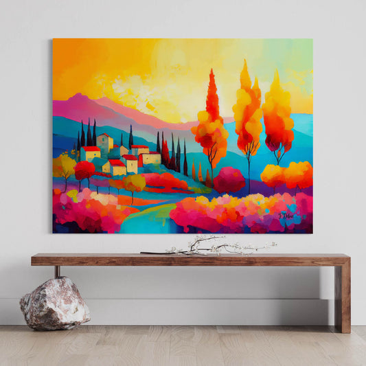 Chromatic Landscape - Canvas Wall Art