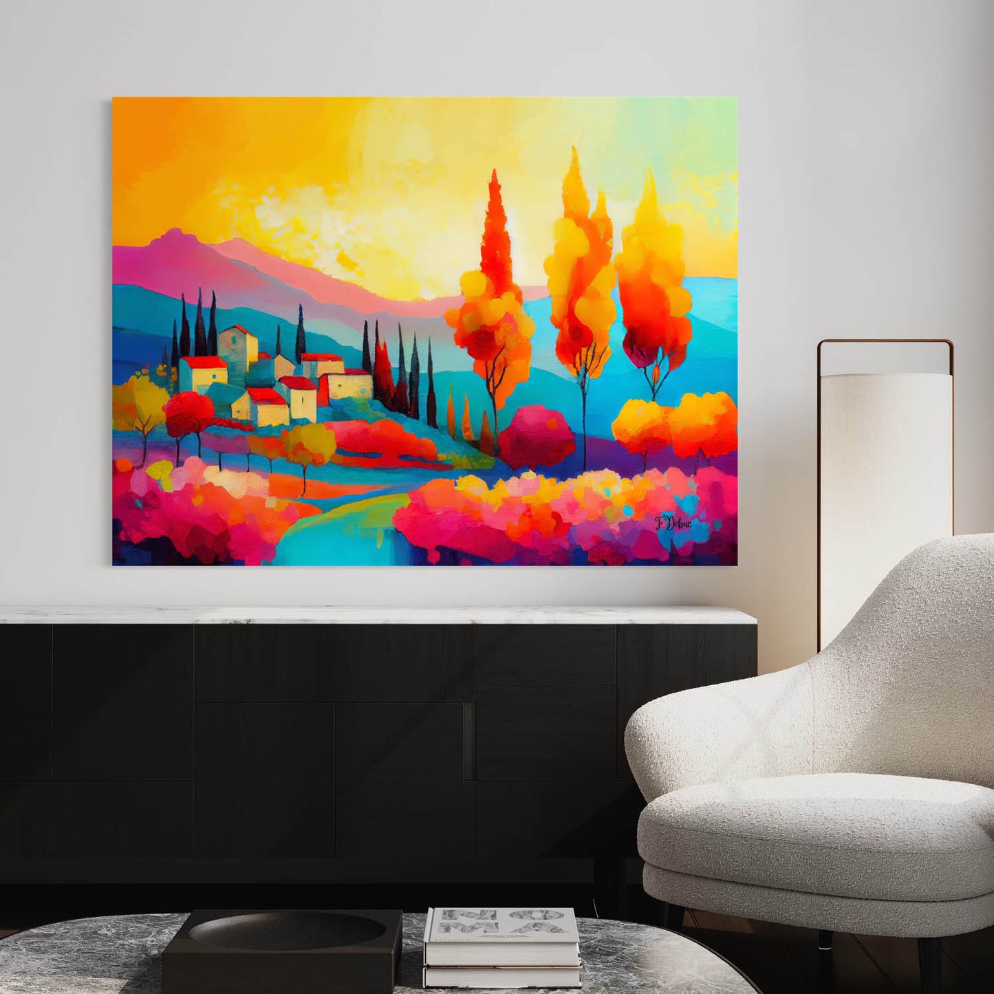 Chromatic Landscape - Canvas Wall Art