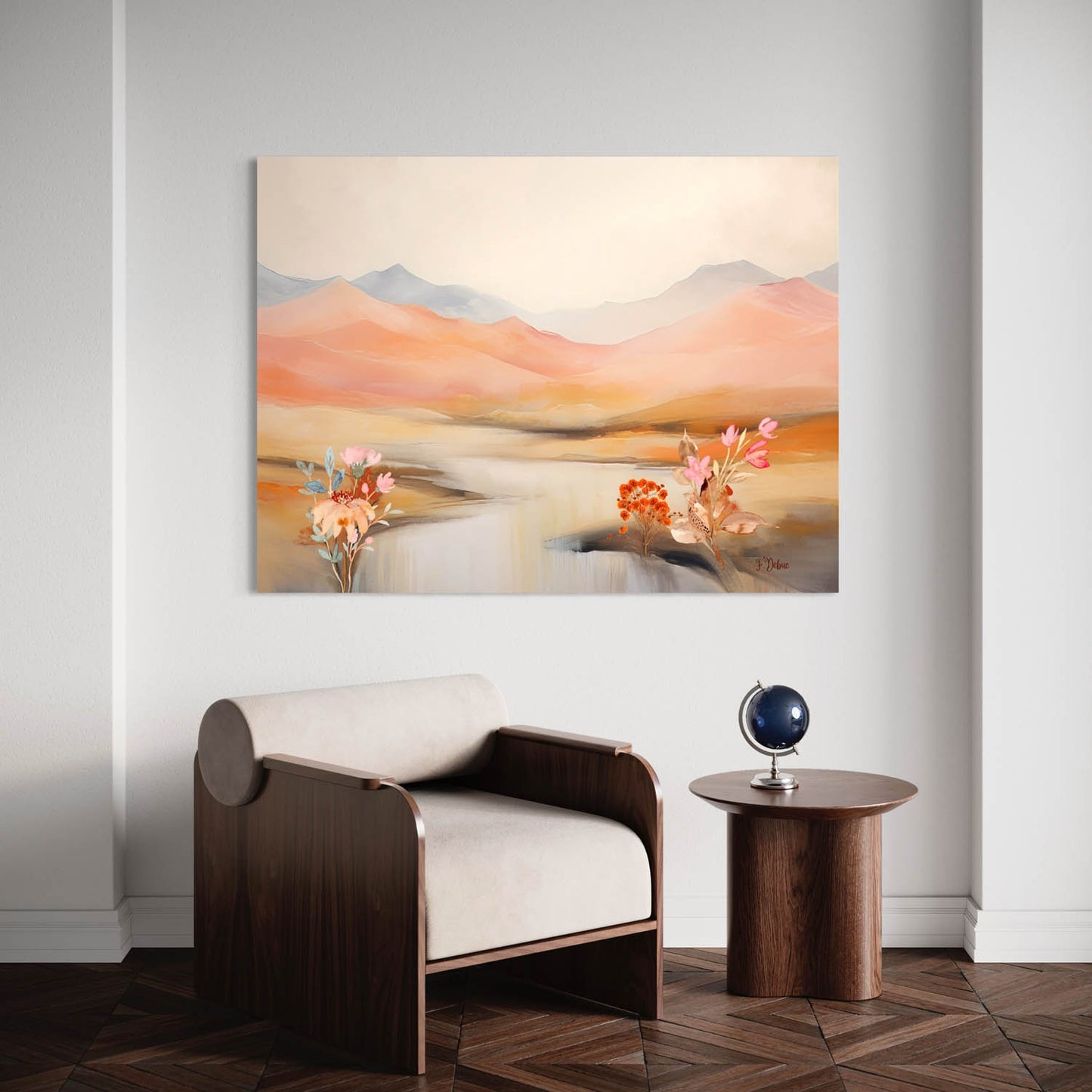 Muted Sunset Bliss - Canvas Wall Art